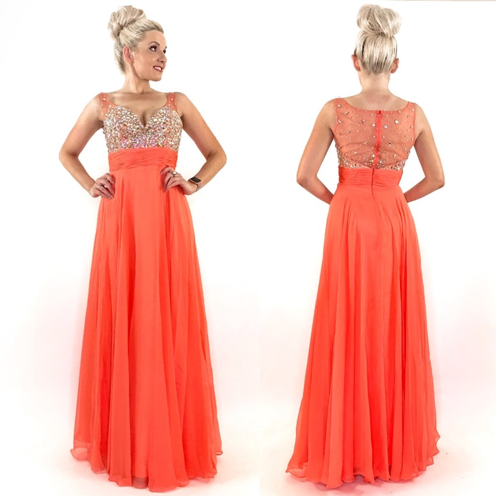 Rhinestone Pageant Prom Dress